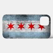 Retro Distressed Chicago Flag Case-Mate iPhone Hülle (Rückseite (Horizontal))