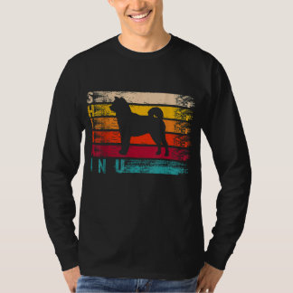 Retro Distressed Shiba Inu Silhouette Hund Lover G T-Shirt