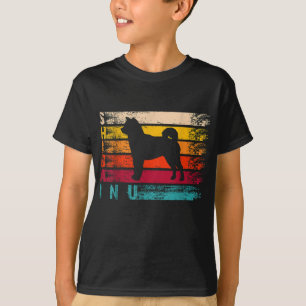 Retro Distressed Shiba Inu Silhouette Hund Lover G T-Shirt