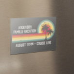 Retro Distressed Sunset Cruise Kabine Türfamilie Auto Magnet<br><div class="desc">Dieses Design kann in dem Bereich personalisiert werden, der durch das Ändern des Fotos und/oder Textes zur Verfügung gestellt wird. Sie können auch angepasst werden, indem Sie auf Vorlage personalisieren klicken und dann auf die Schaltfläche klicken, um weitere Optionen anzupassen, um die Hintergrundfarbe zu löschen oder zu ändern, Text hinzuzufügen,...</div>