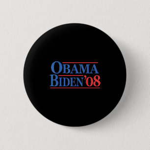 Retro Distressed Vintag Obama Biden 08 Kampagne Button