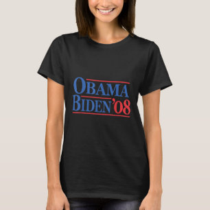 Retro Distressed Vintag Obama Biden 08 Kampagne T-Shirt