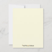 Retro Diva Custom Flat Mitteilungskarten (Marine) (Rückseite)