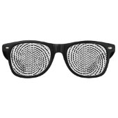 Retro Dizzy Hypnosis Spiral Partybrille (Vorderseite)