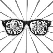 Retro Dizzy Hypnosis Spiral Partybrille