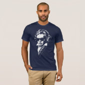 Retro DJ Beethoven face Portrait T-Shirt (Vorne ganz)