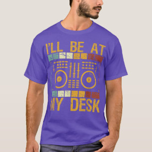 Retro-DJ-Bekleidung Musik Mixing DJ Mixer Vintage T-Shirt