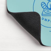 Retro-DJ-Waschbär-Pastell-Marmor-Textur-Mauspad Mousepad (Ecke)