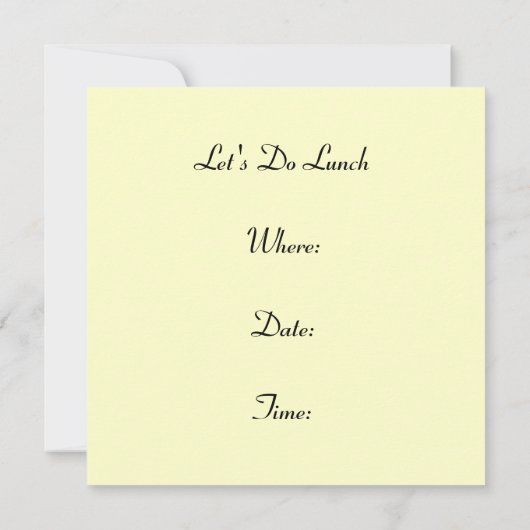 Retro Do Lunch Lady Friends Einladung (Rückseite)