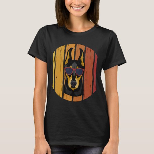 Retro Doberman T-Shirt (Vorderseite)