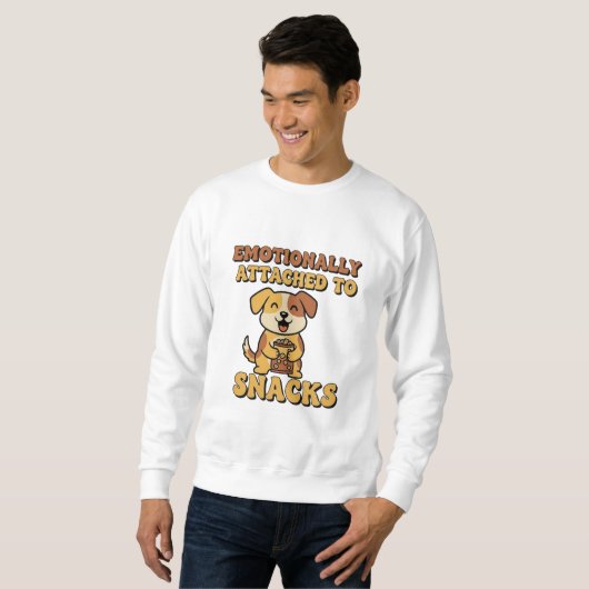 Retro Dog Emotionally Attached Men’s Sweatshirt (Vorne ganz)