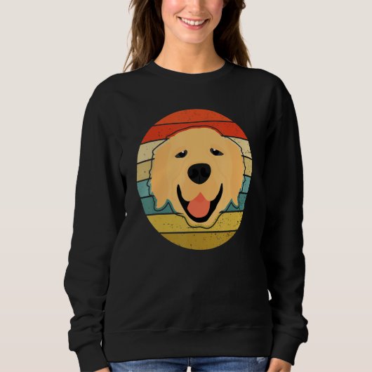 Retro Dog Lover Golden Retriever Shirt (Vorderseite)