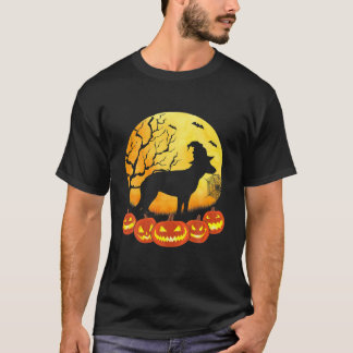 Retro Dog Lovers Funny German Shepherry Halloween  T-Shirt