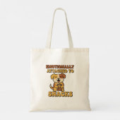 Retro Dog Snack Devotion Canvas Tote Bag Tragetasche (Rückseite)