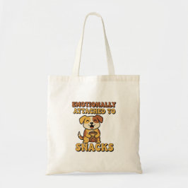 Retro Dog Snack Devotion Canvas Tote Bag Tragetasche
