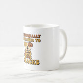 Retro Dog Snack Devotion White Mug Kaffeetasse (VorderseiteRechts)