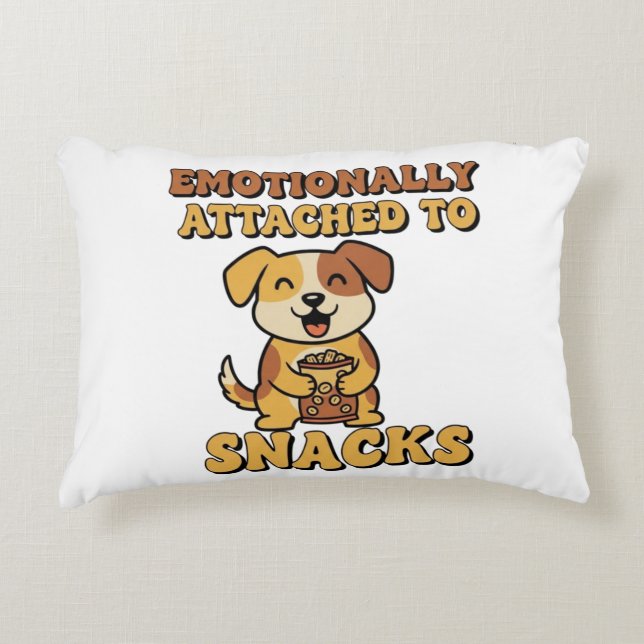 Retro Dog Snack Lover Rectangular Pillow Dekokissen (Vorderseite)