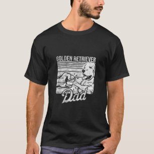 Retro Dog Vintag White English Golden Retriever D T-Shirt