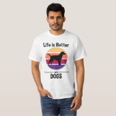 Retro Dogs lover Shirt (Vorne ganz)