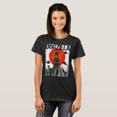 Retro Dogzilla Japanischer Dobermann T-Shirt (Vorne ganz)