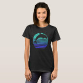 Retro-Dolphin-Silhouette T-Shirt (Vorne ganz)