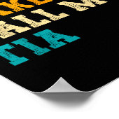 Retro Don’t Make Me Call My Tia Funny Grandkids Ne Poster (Ecke)