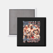 Retro Donald Pump Gym Collage Foto Meme Funny Magnet (Vorderseite/Rückseite)