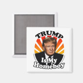 Retro Donald Trump ist mein Heimatbote für Präside Magnet (Vorderseite/Rückseite)