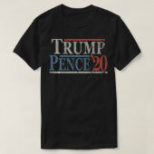 Retro Donald Trump Mike Pence 2020 T-Shirt (Design vorne)