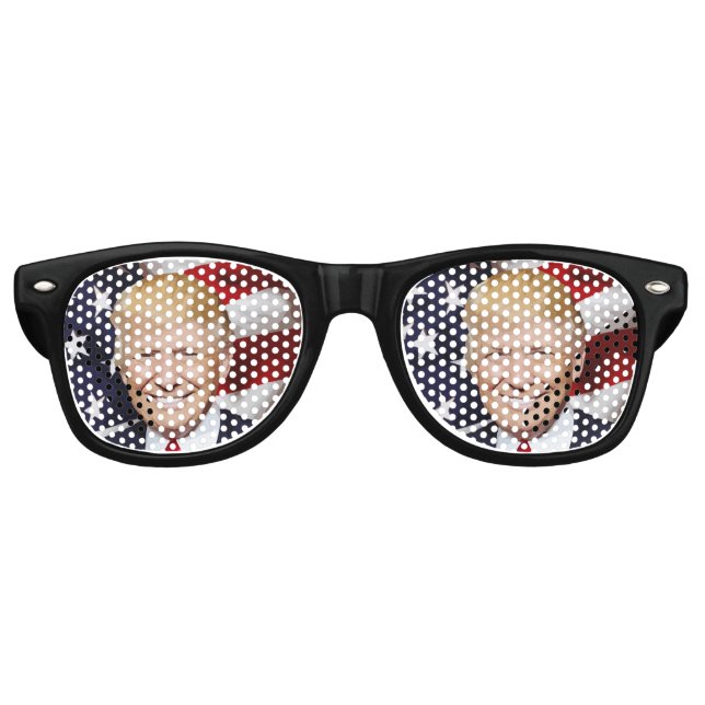 RETRO DONALD TRUMP PARTY FUN (SUN) GLASSEN! RETRO PARTYBRILLE (Vorderseite)