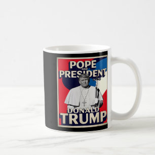 Retro Donald Trump Präsident und Papst Katholische Kaffeetasse