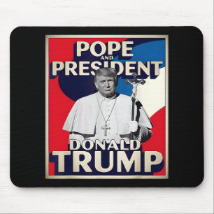 Retro Donald Trump Präsident und Papst Katholische Mousepad