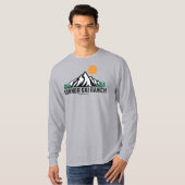 Retro Donner Ski Ranch Sunset T - Shirt (Vorne ganz)