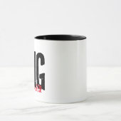 Retro Don't care lustige OMG Pun Novelty Geschenk Tasse (Zentrum)