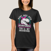 Retro Don't chess mit Grannysaurus Sie werden Jura T-Shirt (Vorderseite)