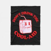 Retro Don't Drink The Cool-aid  Fleecedecke (Vorderseite)