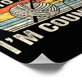 Retro Don't Talk To Me I'm Counting Crochet Croche Poster (Ecke)