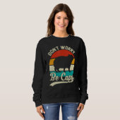 Retro Don't Worry Be Capy - Capybaras Capybara Mem Sweatshirt (Vorne ganz)