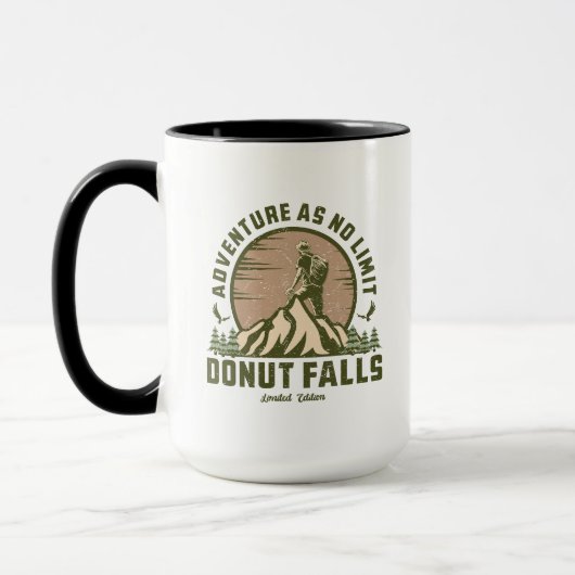 Retro Donut Falls Hip Sunset Tasse (Links)