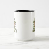Retro Donut Falls Hip Sunset Tasse (Zentrum)