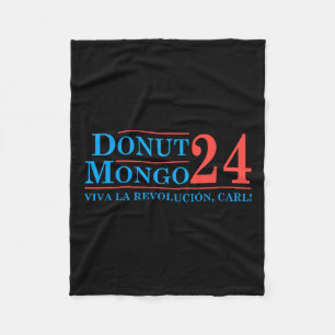 Retro Donut Mongo 2024 Funny Meme Fleecedecke