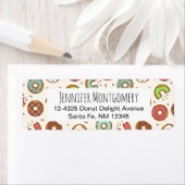 Retro Donut Muster Niedlicher Farbstil (Insitu)