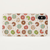 Retro Donut Muster Niedlicher Farbstil Case-Mate iPhone Hülle (Rückseite (Horizontal))