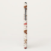 Retro Donut Muster Niedlicher Farbstil Case-Mate iPhone Hülle (Hinten/Links)