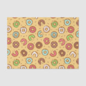 Retro Donut Pattern Orange Seidenpapier (Vorderseite)
