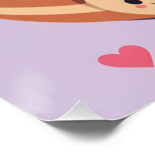 Retro Donut Print – Classic Pastry Poster for Kitc (Ecke)