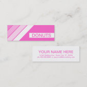 Retro DONUTS Mini Visitenkarte (Vorne/Hinten)