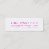 Retro DONUTS Mini Visitenkarte (Rückseite)