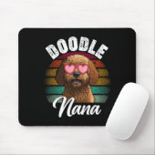 Retro Doodle Nana Goldendoodle Dog Lover Mütter D Mousepad (Mit Mouse)