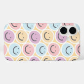 Retro Doodle Smile Emoji Case-Mate iPhone Hülle (Rückseite (Horizontal))